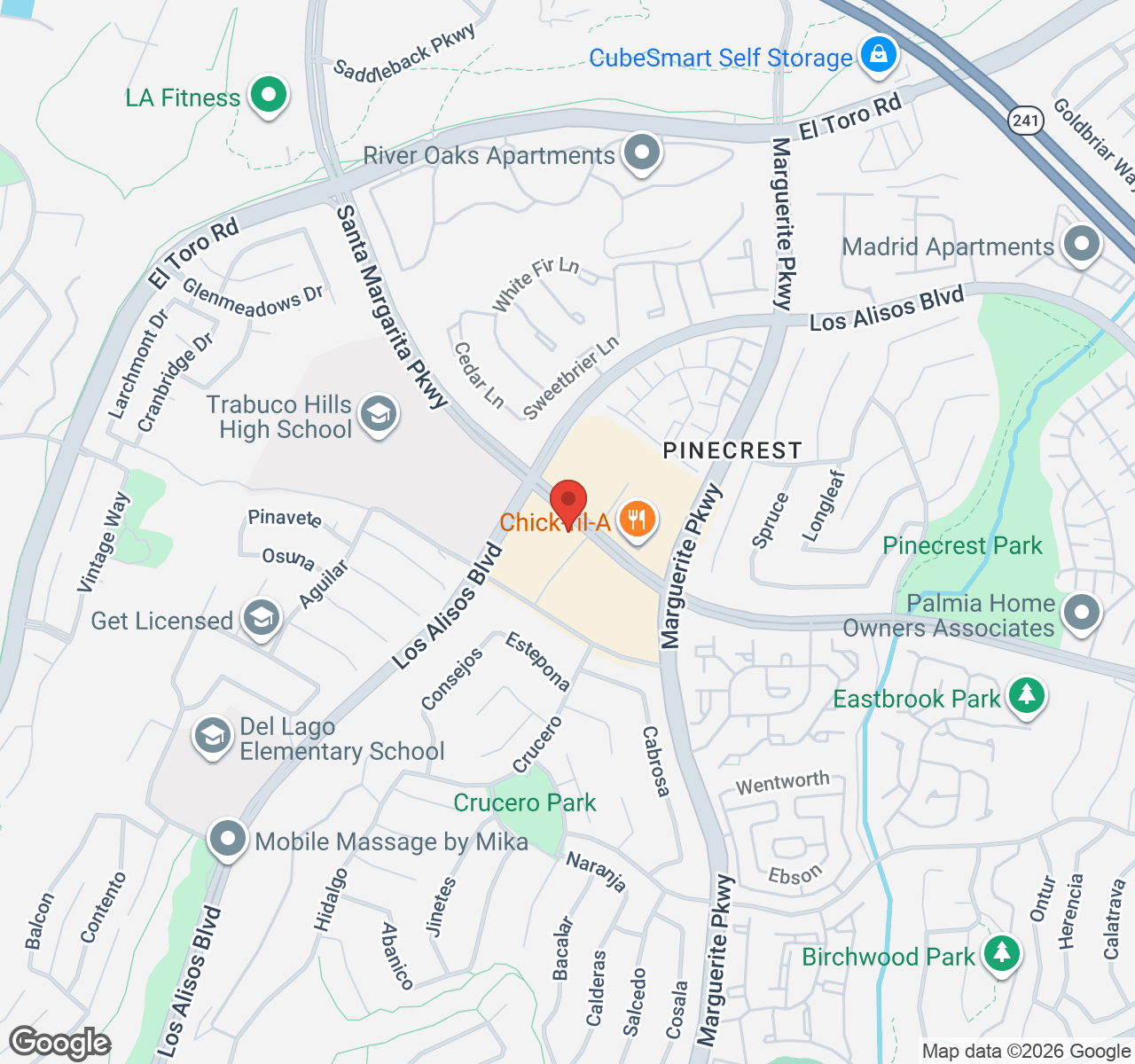 Sighting location map