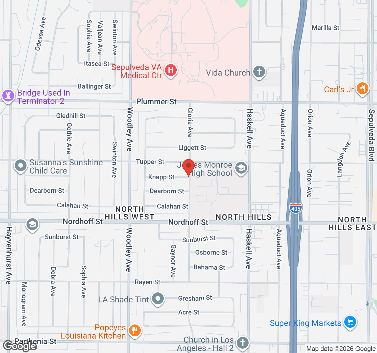 Sighting location map